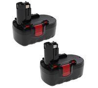 EXTENSILO 2x Batterie compatible avec Bosch PSR 18 VE-2 | outil électrique (3300 mAh, NiMH, 18 V)