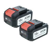 EXTENSILO 2X Batterie Compatible avec Flex Lithium Power 18V Outil électrique (5000 mAh, Li-ION, 18 V)