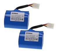 EXTENSILO 2X Batterie Compatible avec Neato XV-11 | XV-12, Signature 25, Signature Pro, VX Pro, XV-11 All Floor aspirateur (4400mAh, 7,4V, Li-ion)