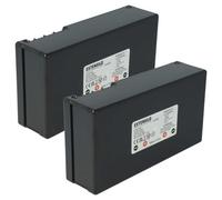 EXTENSILO 2x Batterie compatible avec Wiper Joy 162385,, 162384 tondeuse (3400mAh, 25,2V, Li-ion)