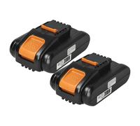 EXTENSILO 2X Batterie Compatible avec Worx Landroid S300 | S300 WR130E, M WR153E, S WR130E outil électrique (2500 mAh, Li-ion, 20 V)