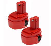 EXTENSILO 2x Batterie remplacement pour Makita 193062-6, 193101-2, 192699-A, 1930600, 193060-0, 192699-6 pour outil électrique (3300 mAh, NiMH, 14,4 V)