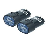 EXTENSILO 2x Batteries remplacement pour Makita 194355-4, 194356-2, BL7010 pour outil électrique (2500 mAh, Li-ion, 7,2 V)