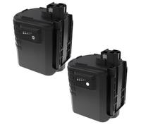 EXTENSILO 2x Batteries compatible avec Bosch BTI BHE 24VRE, GBH 24VFR, GBH 24VR, GBH24VFR outil électrique (3300 mAh, NiMH, 24 V)