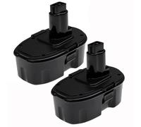 EXTENSILO 2x Batteries compatible avec Dewalt DW960B, DW959K-2, DW960, DW987, DW987KQ, DW960K, DW960K-2 outil électrique (3300 mAh, NiMH, 18 V)