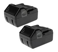 EXTENSILO 2X Batterie Remplacement pour Hitachi/Hikoki BSL 1840 pour Outil électrique, aspirateur (5000 mAh, Li-ION, 18 V)