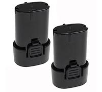 EXTENSILO 2x Batteries compatible avec Makita CL072DZ, DF010, DF010D, DF010DS, DF010DSE, DF010DZ, GN900 outil électrique (2500 mAh, Li-ion, 7,2 V)