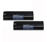 EXTENSILO 2x Batteries compatible avec Makita UH3000DW, UH3070DW, UM1000D, UM1200DW, UM1270DW outil électrique (3300 mAh, NiMH, 7,2 V)
