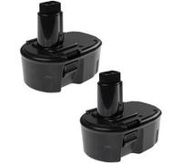 EXTENSILO 2x Batteries remplacement pour Dewalt DC9091, DE9038, DE9091, DE9092, DE9094, DE9502, DW9094 pour outil électrique (3300 mAh, NiMH, 14,4 V) G
