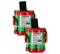 EXTENSILO 2x Batteries remplacement pour Husqvarna 586576201 (5865762-01), 574476801 (5744768-01) pour tondeuse 3000mAh, 18V, Li-ion