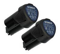EXTENSILO 2x Batteries remplacement pour Ryobi BSPL1213 pour outil électrique (2500 mAh, Li-ion, 12 V)