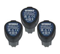 EXTENSILO 3X Batterie Compatible avec Ryobi RRS12011L | RMT12011L outil électrique (2500 mAh, Li-ion, 12 V)