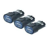 EXTENSILO 3X Batterie Remplacement pour Makita BL7010 | 194356-2, 194355-4 pour outil électrique (2500 mAh, Li-ion, 7,2 V)
