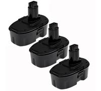 EXTENSILO 3x Batteries compatible avec Dewalt DW999KQ, DW999K2, DW999K2H, DW999K, DW999K-2 outil électrique (3300 mAh, NiMH, 18 V)