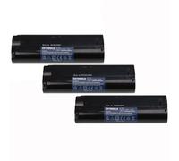 EXTENSILO 3x Batteries compatible avec Makita 6019DWLE, 6022DW, 6071DW, 6071DWK, 6072D, 6072DL, 6072DW outil électrique (3300 mAh, NiMH, 7,2 V)