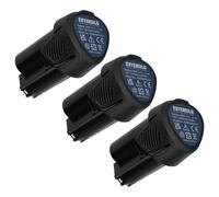 EXTENSILO 3x Batteries compatible avec Ryobi RCD12011L, RMT12011L, RRS12011L, R12DD-L13S, R12DD-LL13S, RCD12012L outil électrique (2500 mAh, Li-ion, 12 V)