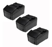 EXTENSILO 3x Batteries compatible avec Steinel GluePRO 18V, MobileHEAT 3 outil électrique (5000 mAh, Li-ion, 18 V)