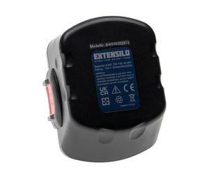 EXTENSILO 3x Batteries remplacement pour Bosch 2 607 335 471, 2 607 335 487, 2 607 335 463, 2 607 335 542 pour outil électrique (3300 mAh, NiMH, 12 V)