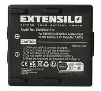 EXTENSILO Batterie compatible avec Abitron Nova, KH68300520.A, Ergo opérateur télécommande industrielle (750mAh, 9,6V, NiMH)