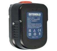 EXTENSILO Batterie remplacement pour Black & Decker BD1204L | BPT1047, A12EX, A1712, A12-XJ, A12, A12E pour outil électrique (3300