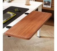 Extension Bureau Pliable Ergonomique for Espace de Travail | Tablette supplémentaire polyvalente économise de la place adaptée aux accessoires(Brown,50*25cm/19.6*9.8in)