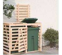 vidaXL Extension d'abri pour poubelle sur roulettes – Bois massif pin 825107