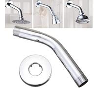 Extension de bras de douche - PZCC - 15,2 cm - Acier inoxydable - Chromé - Installation facile