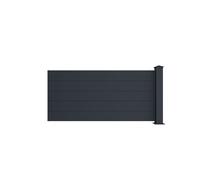 Extension de clôture à poser H89 x L189 cm en aluminium anthracite - NAZARIO