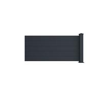 Extension de clôture à poser H89 x L189 cm en aluminium anthracite - NAZARIO