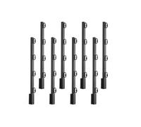 VEVOR Bras d'Extension de Fil de Fer Barbelé, Lot de 8, Rallonges de Poteaux de Clôtures, 60,5 cm, Extension de Hauteur de Clôtures en Acier Robuste, Montage Stable, pour Empêcher Animaux de Sauter