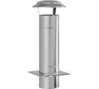 Extension de Conduit Argenté 25 x 25 x 65 cm Acier inoxydable