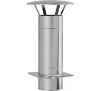Extension de Conduit Argenté 35 x 35 x 65 cm Acier inoxydable