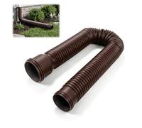Extension de disque de gouttière de pluie 20-59 dans un divertisseur PE flexible extensible extensible du drain de bec de drainage pour le drainage de l'eau de pluie extérieure (Brun)
