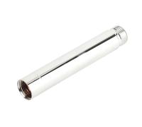 Extension de douche Fydun, Tube rond 4 pouces 201 en acier inoxydable, Argent, 2 pièces