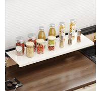 Extension de fenêtre extensible pour comptoir de cuisine - En acier carbone - Montage magnétique - S'adapte à plusieurs largeurs de comptoir (60 x 15 cm)