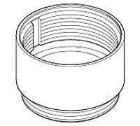 extension de manche Dornbracht 25 mm 09170119190 brut