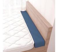 Extension de matelas avec housse amovible et lavable, extension de lit pour tête de lit, coussin de soutien de pont de lit, coussin de traversin en éponge (120 x 10 x 12 cm, bleu)