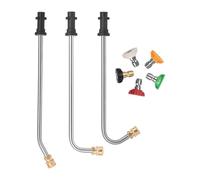 Extension de nettoyeur haute pression - Accessoire de nettoyeur de gouttière, lance de nettoyeur haute pression avec 5 embouts de pulvérisation | Pour extérieur, jardin, terrasse, porche, balcon