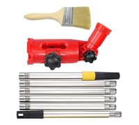Extension de pinceau de peinture multi-angles - Adaptateur de rouleau de peinture rotatif à 180 °, connecteur de poteau d'extension réglable | Outil professionnel pour murs, Ski