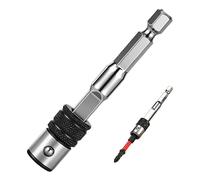 Extension de pointe de forage | Extension de tige hexagonale de 6,35 mm | Adaptateur de perceuse autobloquant à changement rapide pour embouts - pour vis, écrou, électricien, mécanicien, maison