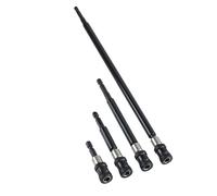 Extension de porte-embout à tige de 1/4 pouces, 4 pièces, Black | Remplacement de bielle étendue à poignée hexagonale pour perceuse électrique, tournevis, outil à main électrique