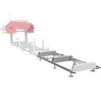 Extension de rail 2 m avec pieds réglables