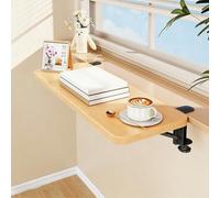 Extension de rebord de fenêtre en bois pour pots de fleurs - Exteon LED de cuisine d'intérieur, pliable et peu encombrant (80 x 20 cm / 31.5x7.9in)