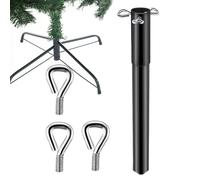 Extension de sapin artificiel - Iron 37 x 3 cm - Hauteur d'arbre de Noël - Élévateur de sapin de Noël avec 3 vis fixes, réglable, durable, stable | Home Christmas TreeDecoration Holiday Display
