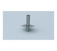 Extension de tête de cheminée Bertrams Ewr 21KV500-250-2 Ø 250 mm, simple paroi, 500 mm, extrémité d'insertion ronde, acier inoxydable V4A