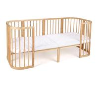 Extension Waldin pour Lit Bébé 7en1 et Lit Enfant, Kit d’Extension Pratique, sans LIT, Naturel