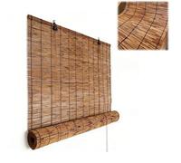 Extérieur Interieur Store Bambou Intimité 70% d'occultation, Stores Enrouleur Roseau Imperméables 50 65 80 90 100 115 130 145 160 cm, Rideau de Roseau pour Patio Fenêtre Porte(W55cm x H150cm)