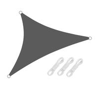 Extérieur Jardín Auvents Voile D’ombrage Imperméable Anti-UV Toile Ombrage Triangulaire 3x3x3 4x4x4m, Avec Corde, Indéchirable Filet D'ombrage Pour Patio/Serre/Pergola/Pet House(DarkGray,5x5x7m)