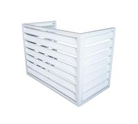 Extérieures Couverture de Centrale Écran,stores d'unité extérieure,Couvercle de poubelle autoportante,Cache climatiseur exterieur aluminium,Grille de persienne Couverture Anti-poussiè,adapté à l'ex