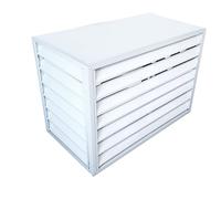 Extérieures Couverture de Centrale Écran,stores d'unité extérieure,Couvercle de poubelle autoportante,Cache climatiseur exterieur aluminium,Grille de persienne Couverture Anti-poussiè,adapté à l'ex